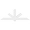 Ekena Millwork Kennewick Architectural Grade PVC Gable Bracket, 84"W x 31 1/2"H x 4"D x 6"F, 9/12 Pitch GBP084X32X0406KEN00 - alternate 2